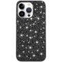 Защитен кейс с пайети за iPhone 14 Pro - черен
