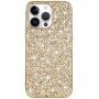 Защитен кейс с пайети за iPhone 14 Pro Max - златен