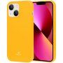 Goospery лъскав кейс от мека пластмаса за iPhone 14 Plus - жълт