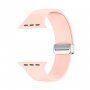Силиконова каишка с метална магнитна закопчалка за Apple Watch 42mm / 41mm / 40mm / 38mm - розов