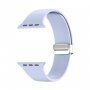 Силиконова каишка с метална магнитна закопчалка за Apple Watch 42mm / 41mm / 40mm / 38mm - светлосин