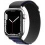 Найлонова каишка с алпински дизайн за Apple Watch 42mm / 41mm / 40mm / 38mm - тъмносин