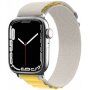 Найлонова каишка с алпински дизайн за Apple Watch 42mm / 41mm / 40mm / 38mm - бежово-жълта