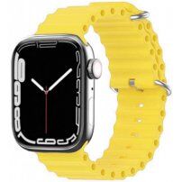 Силиконова океанска каишка за Apple Watch 42mm / 41mm / 40mm / 38mm - жълт