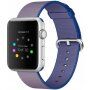 Тъкана найлонова каишка за Apple Watch Ultra 49mm / 46mm / 45mm / 44mm / 42mm – царски синя