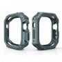 Устойчив калъф с мотив на въглеродни влакна за Apple Watch Ultra 49mm - петролено сив