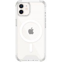 Прозрачен калъф с цветна рамка и MagSafe за iPhone 11 - прозрачен