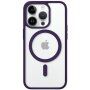 Защитен прозрачен кейс с MagSafe за iPhone 14 Pro Max - лилав