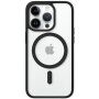 Защитен прозрачен кейс с MagSafe за iPhone 14 Pro Max - черен