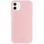 Матиран екологично разградим кейс за iPhone 12 / 12 Pro - розов