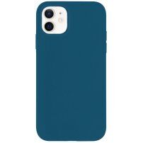 Матиран екологично разградим кейс за iPhone 12 / 12 Pro - син