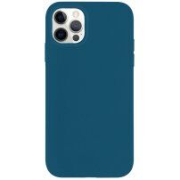 Матиран екологично разградим кейс за iPhone 12 Pro Max - син