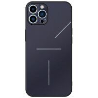 R-Just алуминиев кейс със защита на лещата на камерата за iPhone 12 Pro Max - син