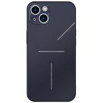 R-Just алуминиев кейс със защита на лещата на камерата за iPhone 14 - син