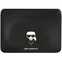 Karl Lagerfeld Saffiano Ikonik калъф за iPad Pro 12,9" / MacBook до 14" - черна