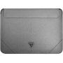 Guess Saffiano Triangle Metal Logo калъф за iPad Pro 12,9" / MacBook до 14" - сребърна