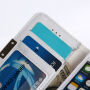Флип калъф за iPhone 5 / 5S / SE (2016) - бял мрамор