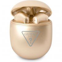 Guess True Wireless Triangle Logo безжични слушалки за Apple устройства - златна