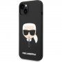 Karl Lagerfeld Karl Head силиконов кейс за iPhone 14 Plus - черен