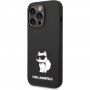 Karl Lagerfeld Choupette NFT силиконов кейс за iPhone 14 Pro Max - черен