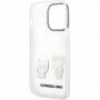 Karl Lagerfeld Ikonik Karl and Choupette кейс за iPhone 14 Pro Max - прозрачен
