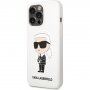 Karl Lagerfeld Ikonik NFT силиконов кейс за iPhone 13 Pro Max - бял