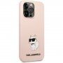 Karl Lagerfeld Choupette NFT силиконов кейс за iPhone 13 Pro Max - розов