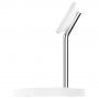BELKIN BOOST CHARGE PRO 2в1 стойка за зареждане 15W с MagSafe за iPhone / Airpods - бял