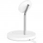 BELKIN BOOST CHARGE PRO 2в1 стойка за зареждане 15W с MagSafe за iPhone / Airpods - бял
