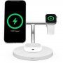 BELKIN BOOST CHARGE PRO 3в1 стойка за зареждане 15W с MagSafe - бяла