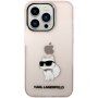 Karl Lagerfeld IML Choupette NFT прозрачен кейс за iPhone 14 Pro Max - розов