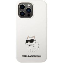Karl Lagerfeld Choupette NFT силиконов кейс за iPhone 13 Pro Max - бял