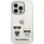 Karl Lagerfeld Ikonik Karl and Choupette кейс за iPhone 14 Pro Max - прозрачен