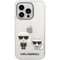 Karl Lagerfeld Ikonik Karl and Choupette кейс за iPhone 14 Pro Max - прозрачен