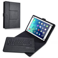 Калъф с клавиатура за iPad 9,7" (2017/2018) / Pro 9,7" / Air 1 / 2 - черна
