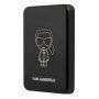 Karl Lagerfeld MagSafe безжична пауър банка с порт USB-C - 3 000 mAh - черна