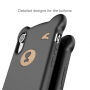 BASEUS кейс 3D мечка за iPhone XR - черен