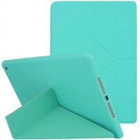 Калъф със оригами стойка за iPad 10,2" (2019-2021) - тюркоазена
