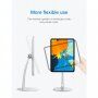 Bestand 360° въртяща се универсална стойка за iPhone / iPad - сребърна