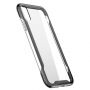 BASEUS Armor прозрачен кейс с рамка за iPhone XR - черна