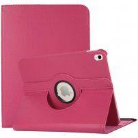 Въртящ се 360° защитен калъф за iPad 10,2" (2019-2021) / Air 3 (2019) / Pro 10,5" - цвят фуксия