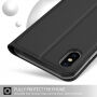 Флип калъф със стойка за iPhone XS Max - черна