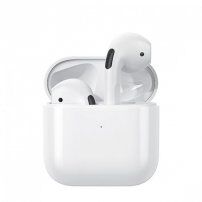 WK TWS V4 безжични bluetooth слушалки за Apple устройства - бяла