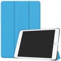 Калъф от PU кожа с функция събуждане / сън за iPad 9,7" (2017/2018) - син