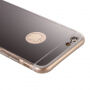 Огледален защитен калъф за iPhone 6 / 6S - черен