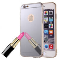 Огледален защитен калъф за iPhone 6 / 6S - сребърен