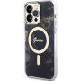 Guess Marble IML кейс с MagSafe за iPhone 14 Pro Max - черен