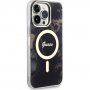Guess Marble IML кейс с MagSafe за iPhone 14 Pro Max - черен