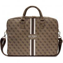 Guess 4G Printed Stripes чанта за MacBook до 16" - кафява