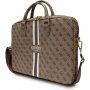Guess 4G Printed Stripes чанта за MacBook до 16" - кафява